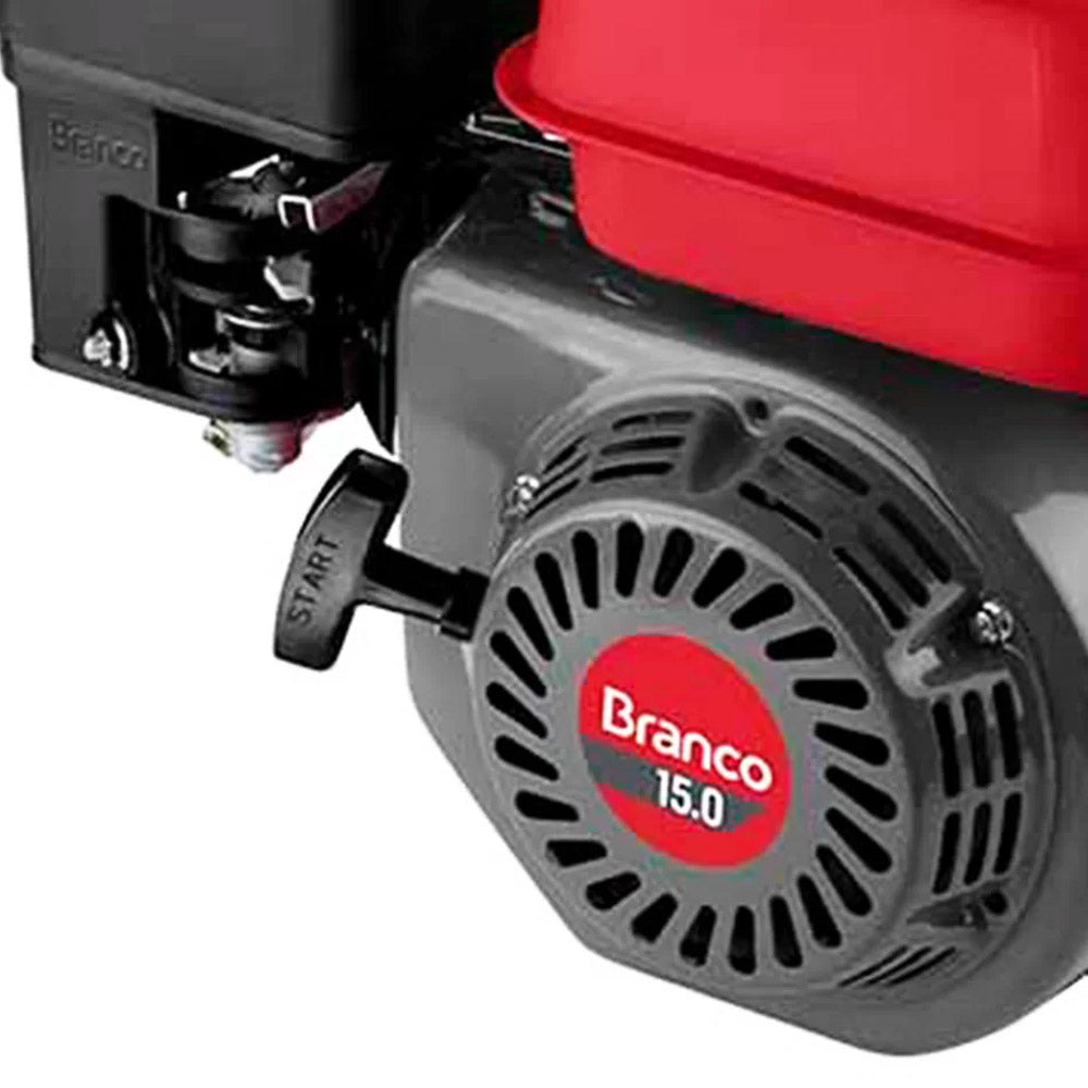 MOTOR A GASOLINA 15HP PARTIDA ELÉTRICA B4T BRANCO MOTORES