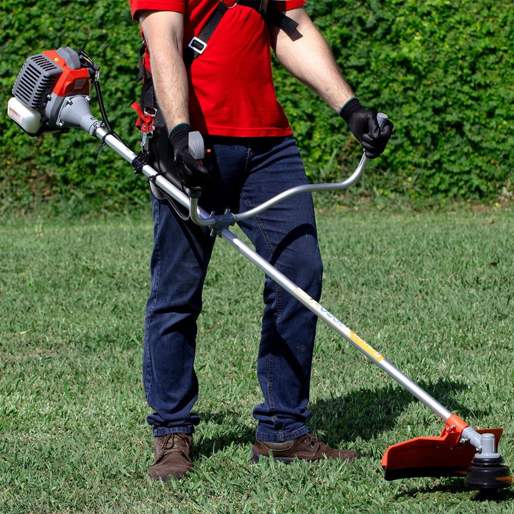 ROÇADEIRA LATERAL A GASOLINA 2.0CV BRANCO BR-52A COM GUIDÃO