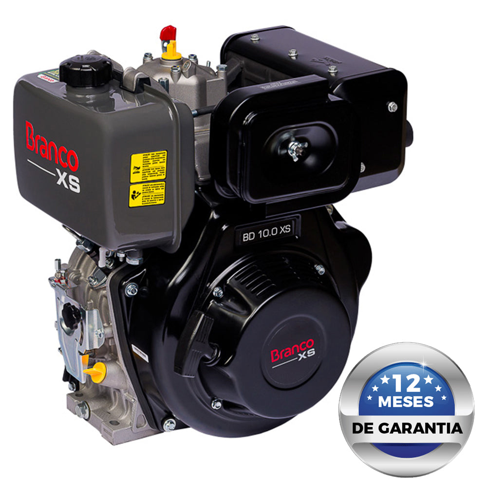 MOTOR A DIESEL 4 TEMPOS 10CV PARTIDA MANUAL BD10.0EXS BRANCO
