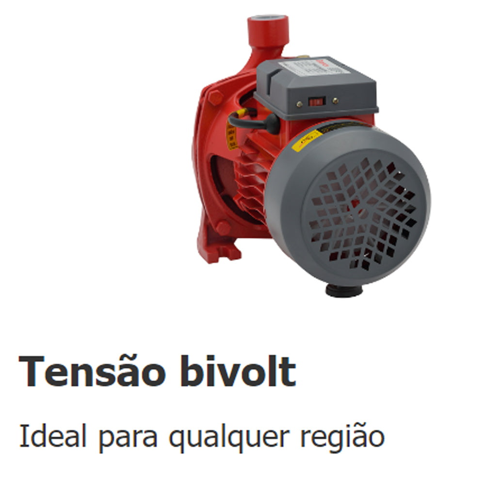 Bomba de Agua Centrifuga Eletrica Bb1000c 1,0cv Bivolt Branco