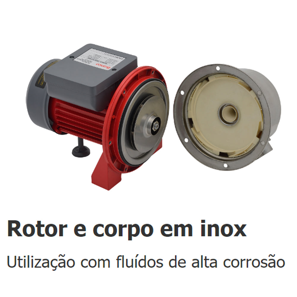 Bomba de Agua Autoaspirante Eletrica Inox Bb500ai 0,5cv Bivolt Branco