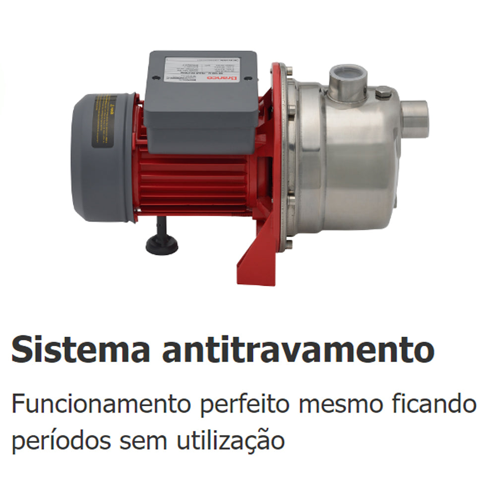 Bomba de Agua Autoaspirante Eletrica Inox Bb500ai 0,5cv Bivolt Branco