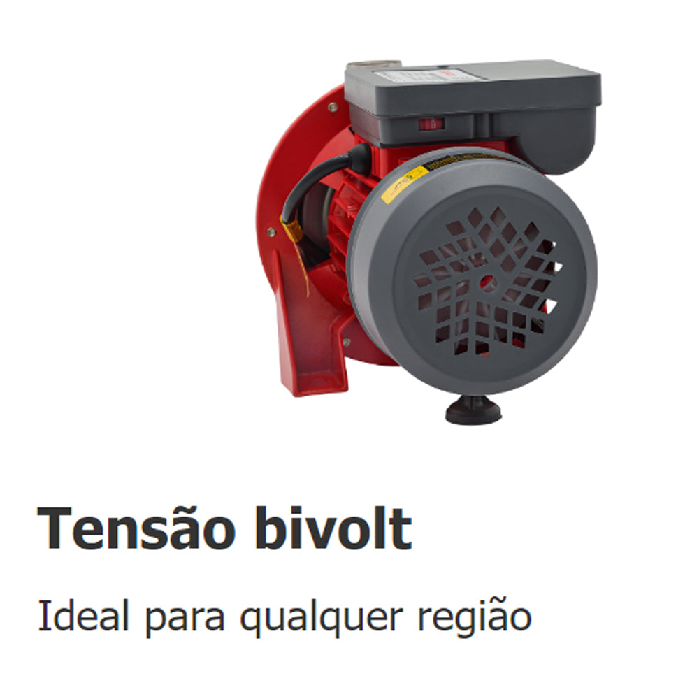 Bomba de Agua Autoaspirante Eletrica Inox Bb500ai 0,5cv Bivolt Branco