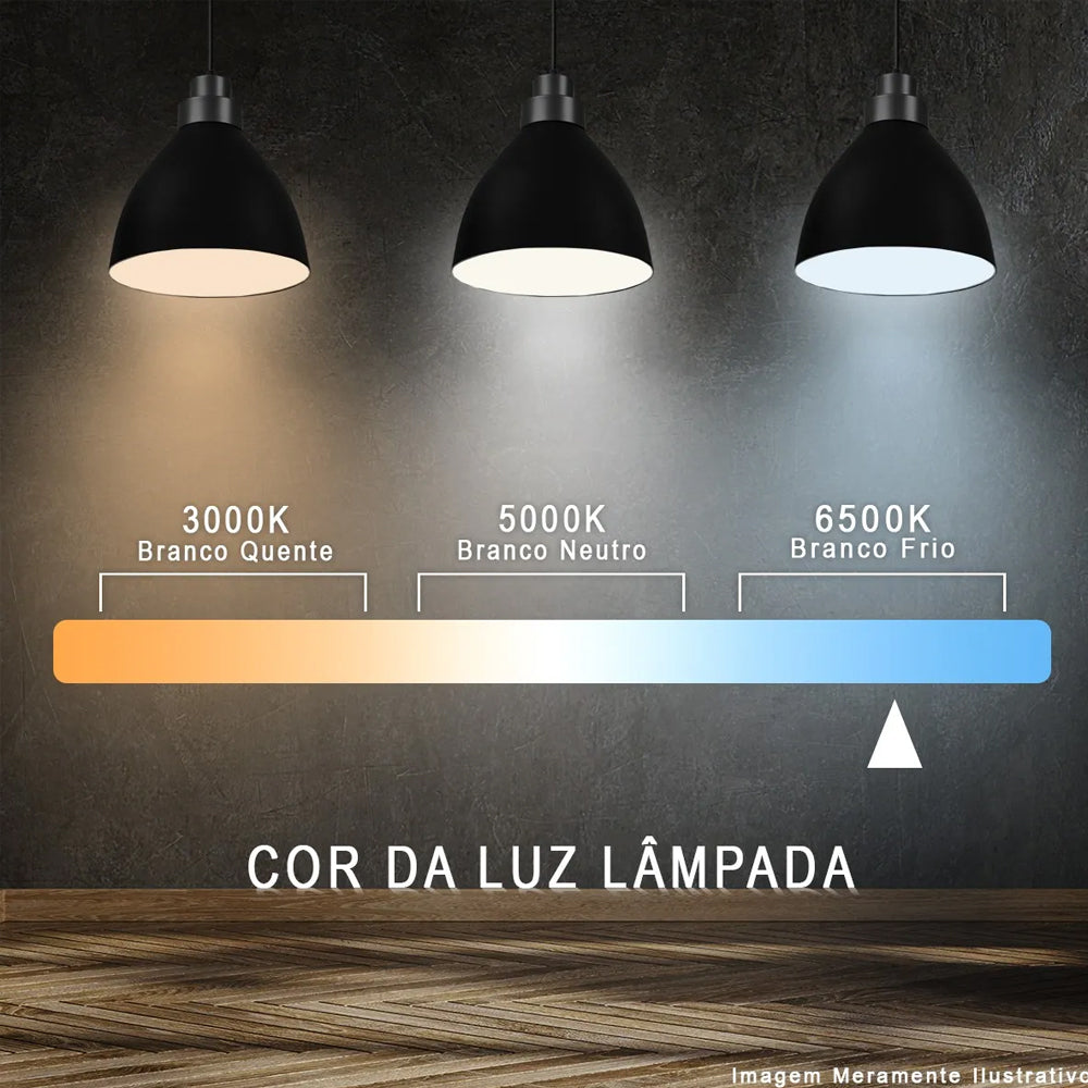 Luminaria Led Sobrepor Linear 16w Biv 6,5k 50cm - Kian