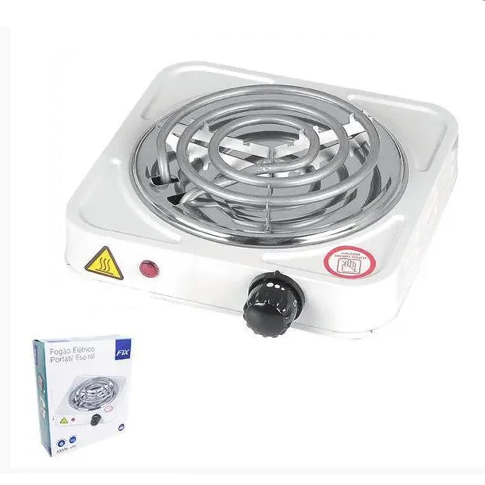 FOGÃO COOKTOP ELÉTRICO PORTÁTIL ESPIRAL 1 BOCA DE MESA