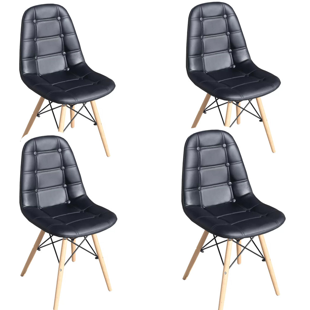 Kit com 4 Cadeiras Botonê Eiffel Estofada Em PU Madri Fratini