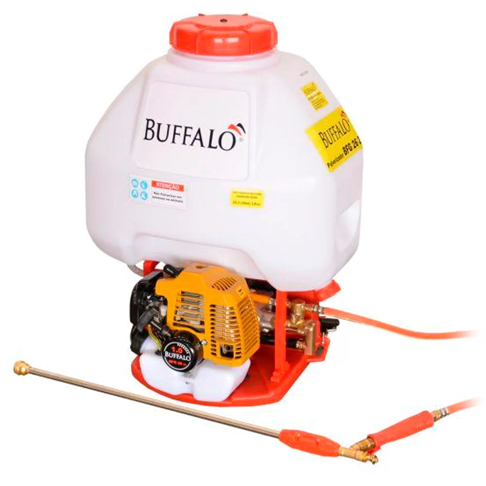 PULVERIZADOR COSTAL GASOLINA BFG 26 2T P.MANUAL 1CV BUFFALO