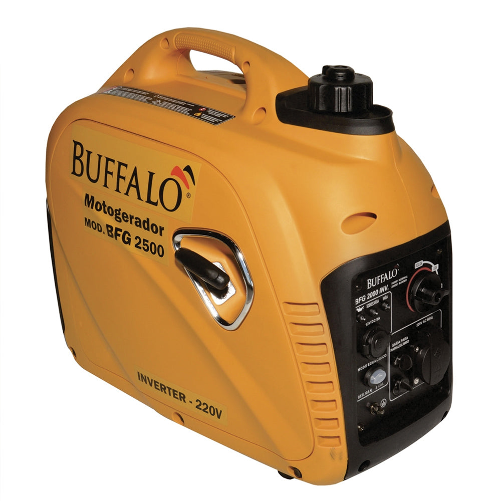 GERADOR À GASOLINA INVERTER 4T BUFFALO BFG 2500 PARTIDA MANUAL 2.5 KW