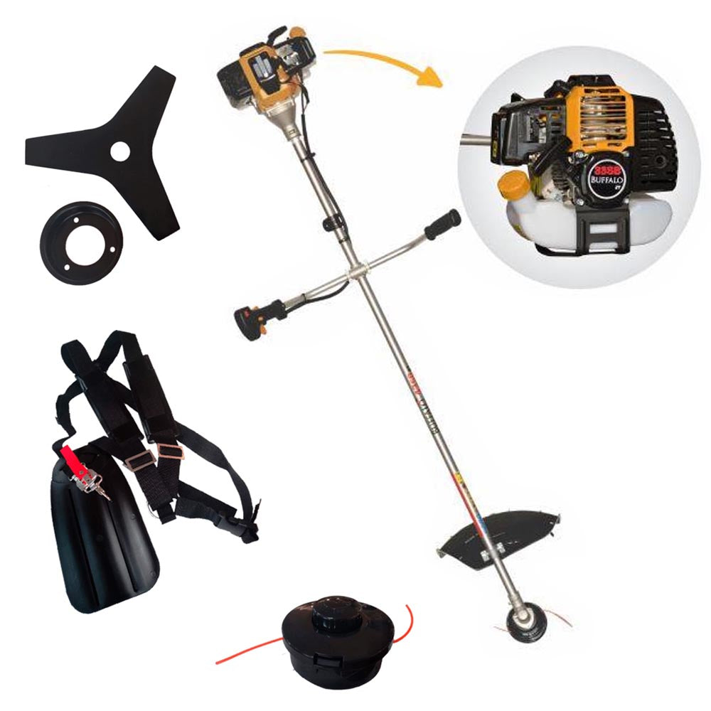ROÇADEIRA Cortador Grama 33cc A GASOLINA PARTIDA MANUAL BF 33SB 2T 1,2CV BUFFALO