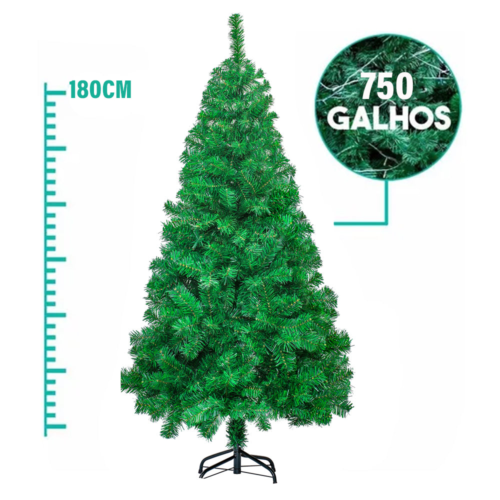 ARVORE NATAL SODALITA 180CM COM 500 GALHOS