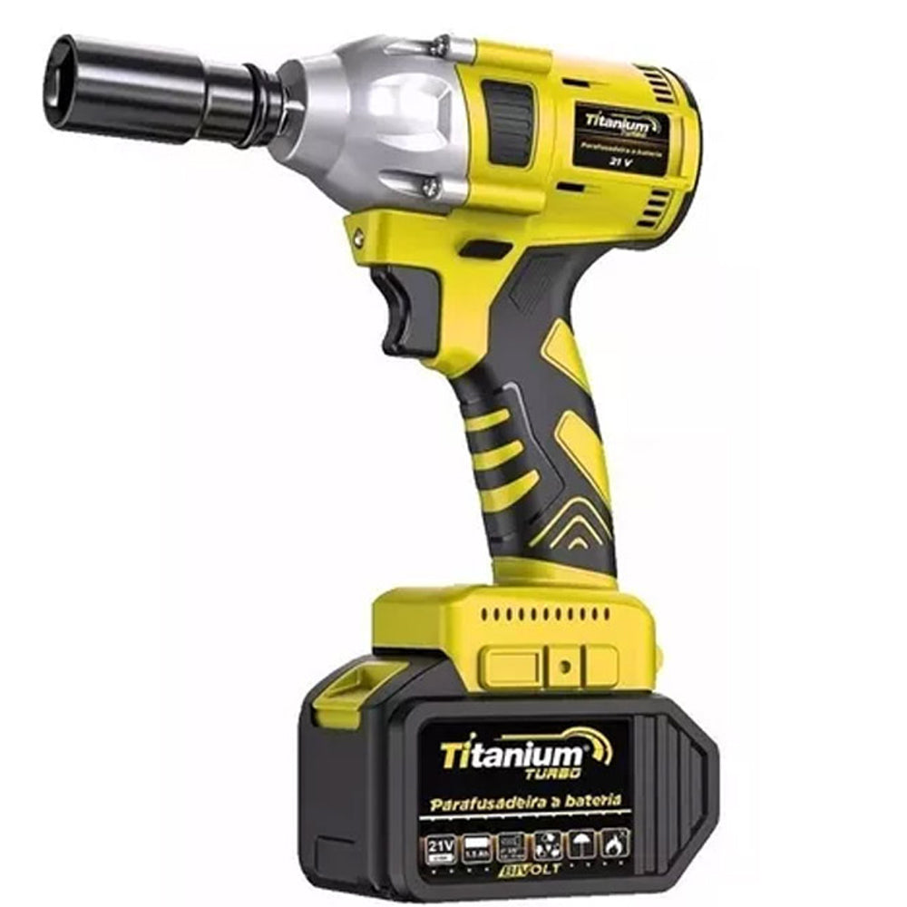 Chave De Impacto à Bateria 21V Brushless 1/2" Titanium