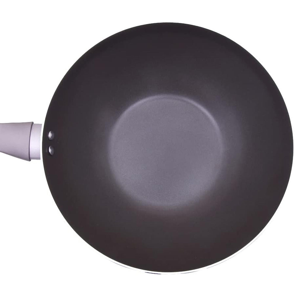 Panela Wok Frigideira Antiaderente Fundo Triplo Com Tampa 28cm Indução 1,2L Sartin Cook Grafite