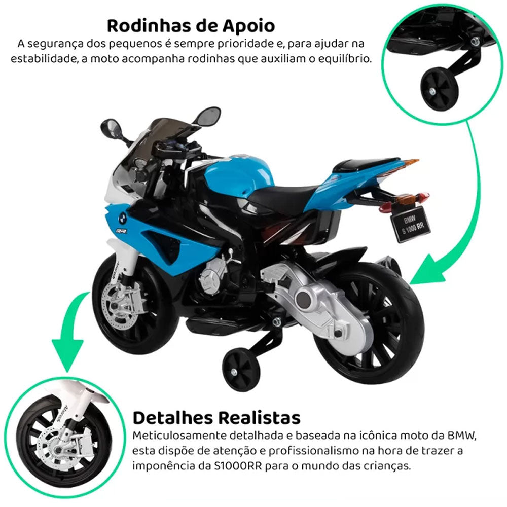 Moto Elétrica Infantil Motorizada Bmw S1000rr Zippy Toys
