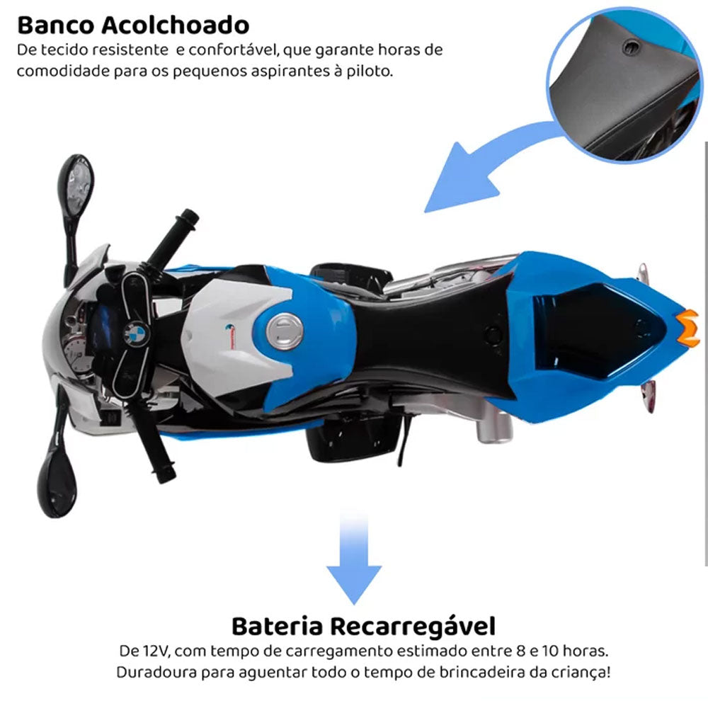 Moto Elétrica Infantil Motorizada Bmw S1000rr Zippy Toys