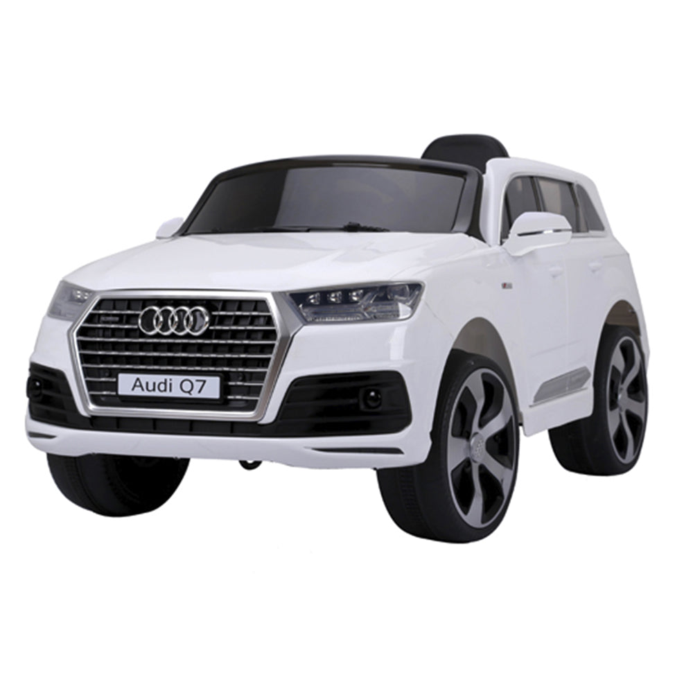 Carrinho Infantil Elétrico Audi Q7 6v com Controle Remoto Branco