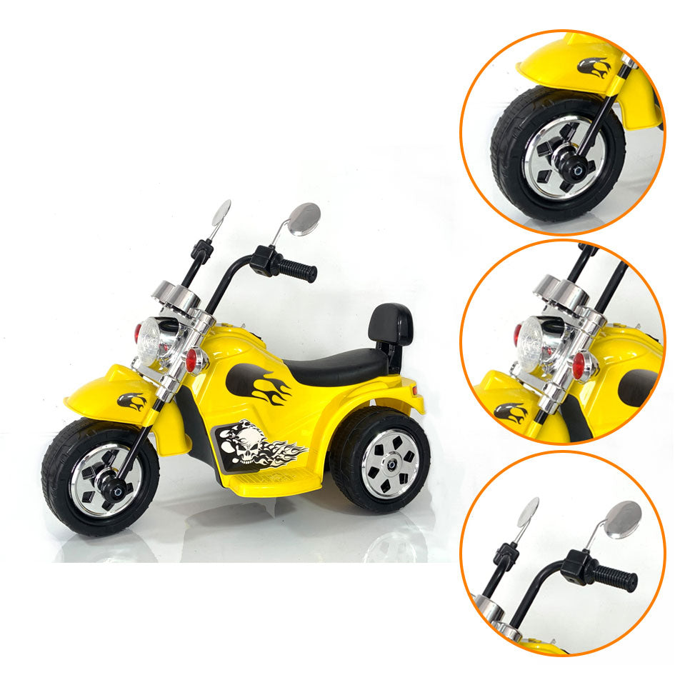 MINI MOTO ELÉTRICA 6V INFANTIL COM MÚSICA E FAROL ZIPPY TOYS