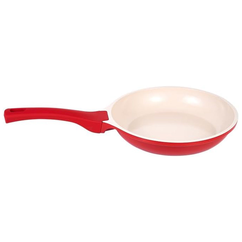 Frigideira Antiaderente Cerâmica 24cm Indução 1,8L Cook&Chef Vermelha