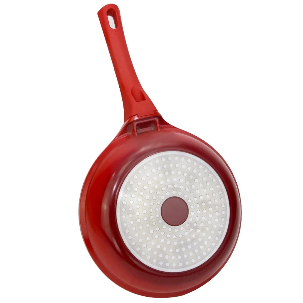 Frigideira Antiaderente Cerâmica 24cm Indução 1,8L Cook&Chef Vermelha