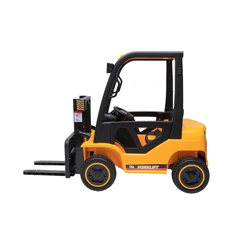 Carrinho Empilhadeira Elétrica Infantil Zippy Toys 12v Amarelo com Controle Remoto