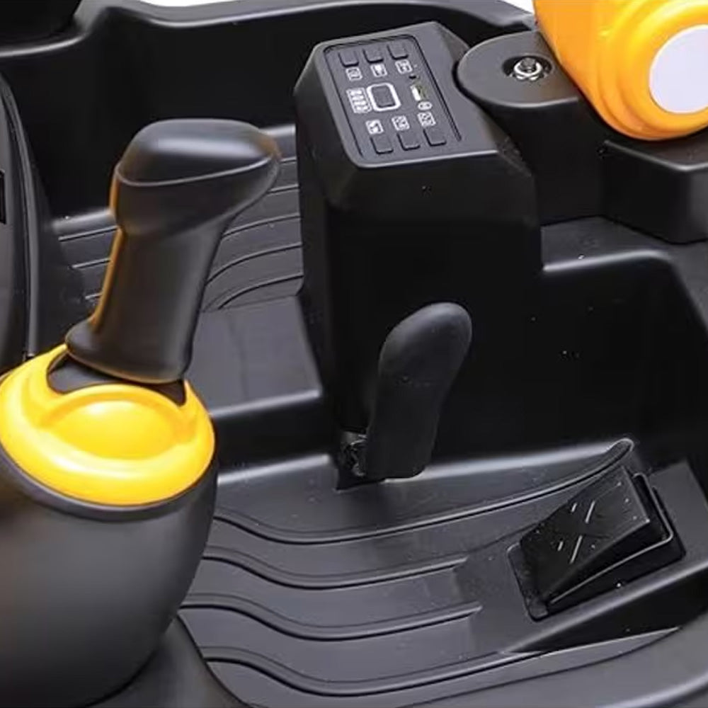 Carrinho Elétrico Escavadeira Infantil Amarela 12v Com Controle Remoto Zippy Toys