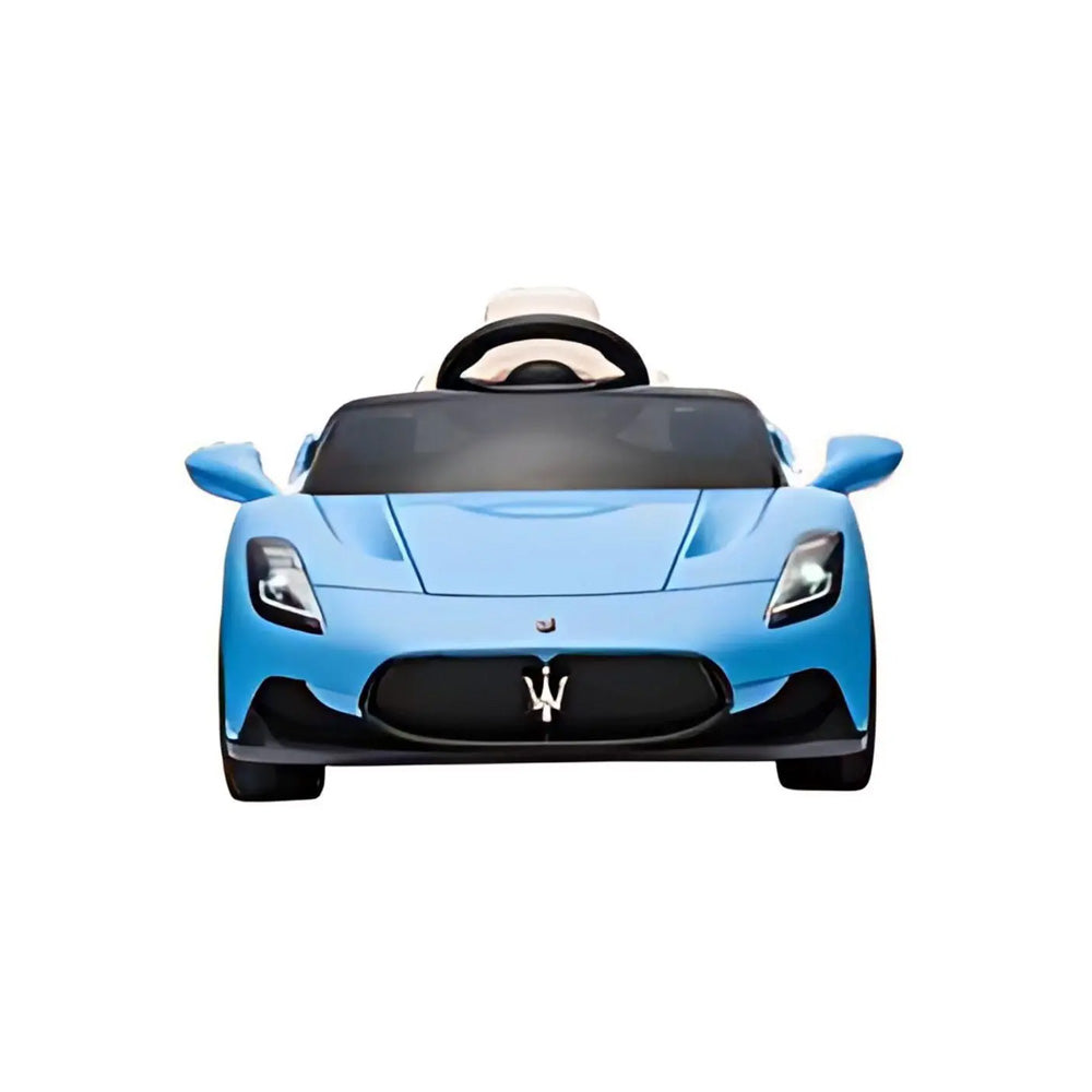 Carro Elétrico Infantil 12v Maserati MC20 Azul Com Controle Remoto Luz de LED e Sons de Motor