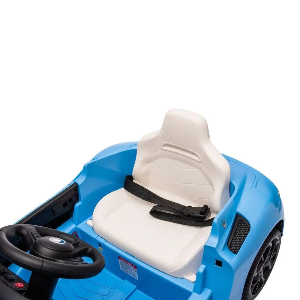 Carro Elétrico Infantil 12v Maserati MC20 Azul Com Controle Remoto Luz de LED e Sons de Motor