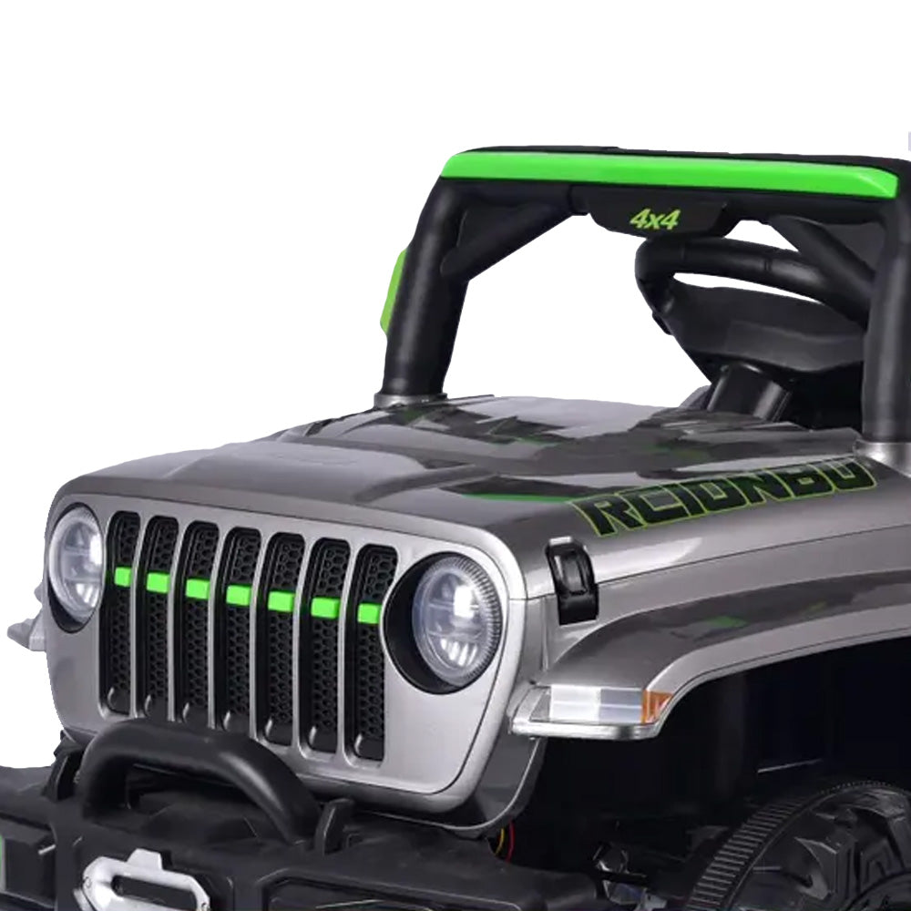 Carrinho Elétrico Infantil Jipe Off Road Cinza 12v com Controle Remoto Zippy Toys