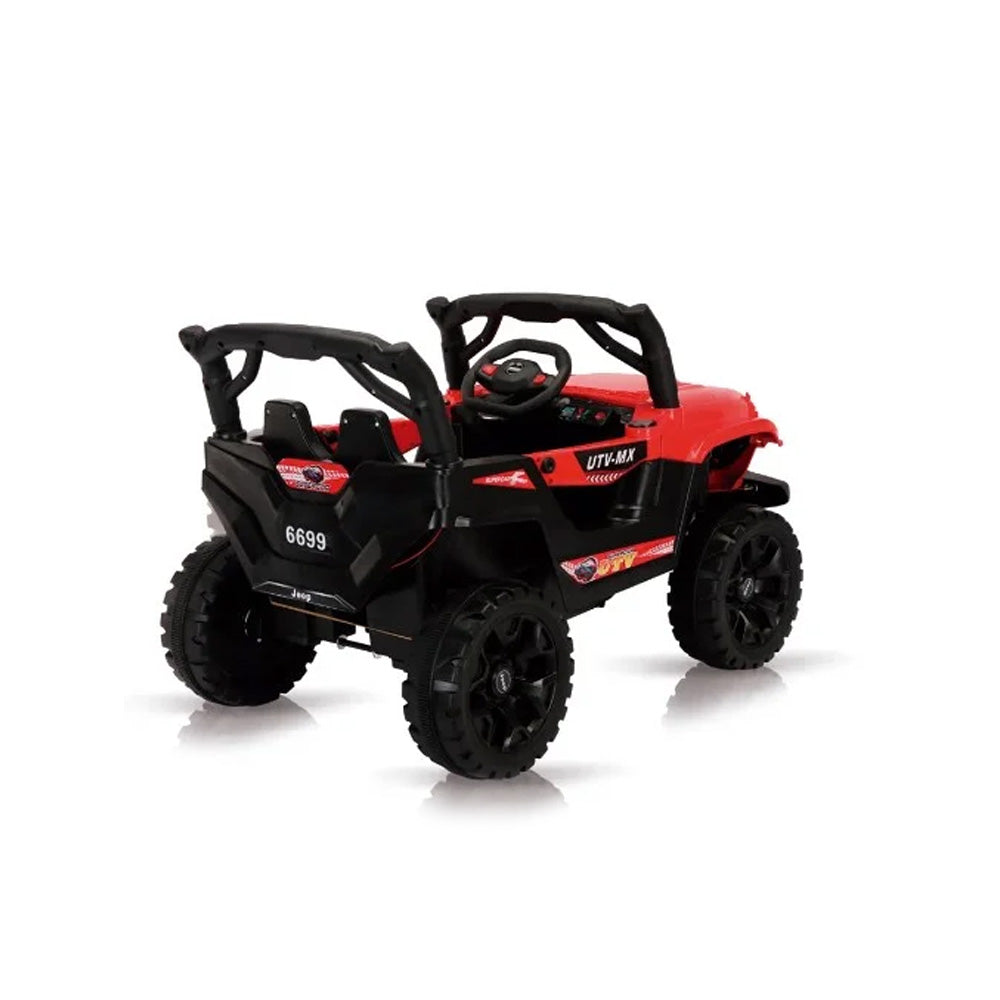 Carrinho Elétrico Infantil Jipe Off Road Vermelho 12v com Controle Remoto Zippy Toys