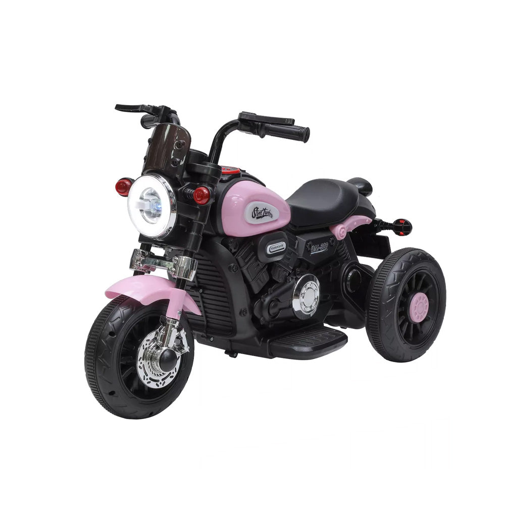 MOTO ELÉTRICA INFANTIL 6V HARLEY TRICICLO FAROL DE LED E SONS COM MÚSICA E BUZINA