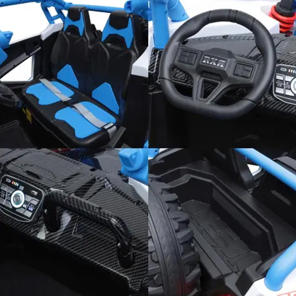 CARRO ELÉTRICO INFANTIL JIPE OFF ROAD 4X4 UTV COMPACTO COM CONTROLE REMOTO