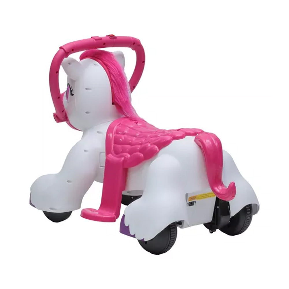 Mini Moto Elétrica Infantil Unicórnio Rosa 6v Até 30Kg
