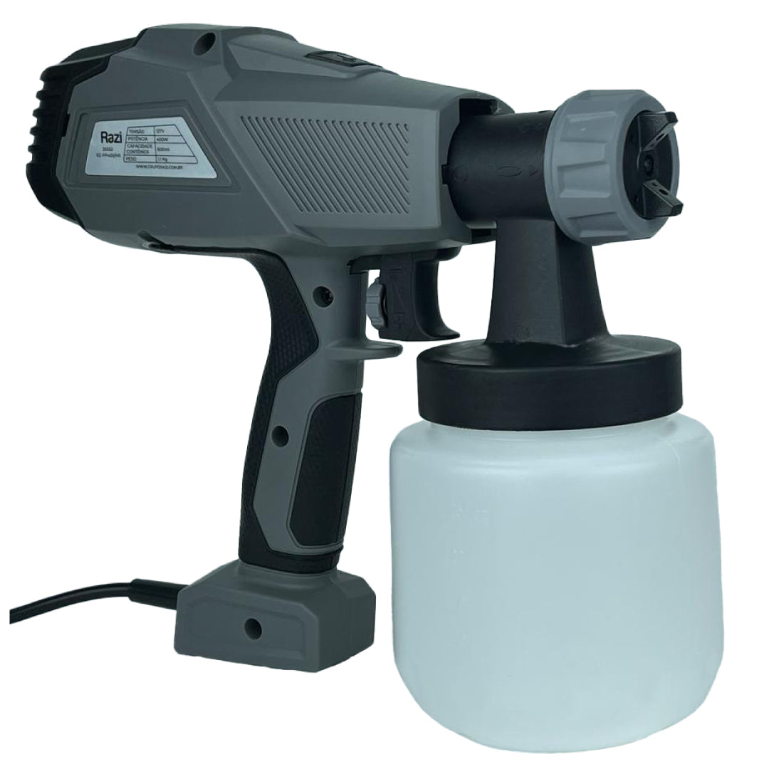 Pistola de Pintura Elétrica Uso Profissional 50/60 Hz 400w 220v Razi