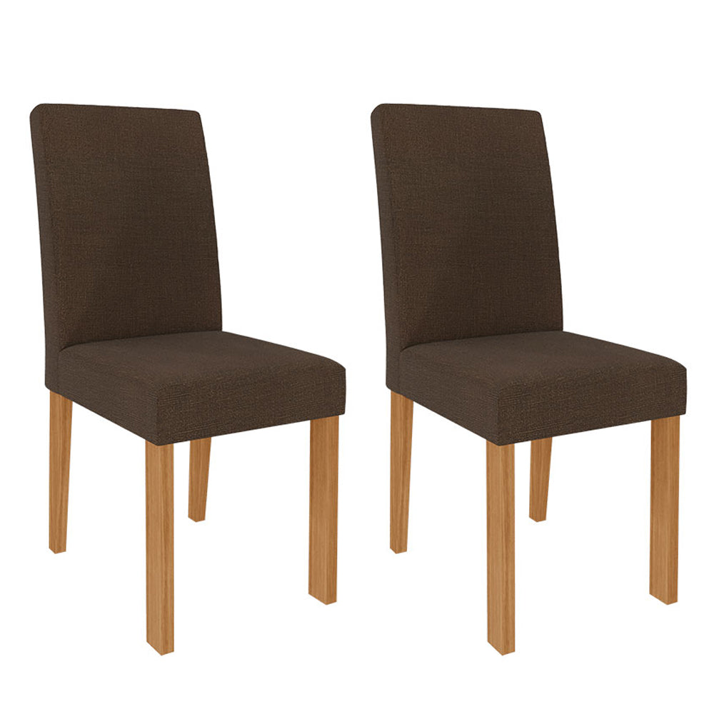 CONJUNTO 02 CADEIRAS ESTOFADAS SALA DE JANTAR MAIA CIMOL