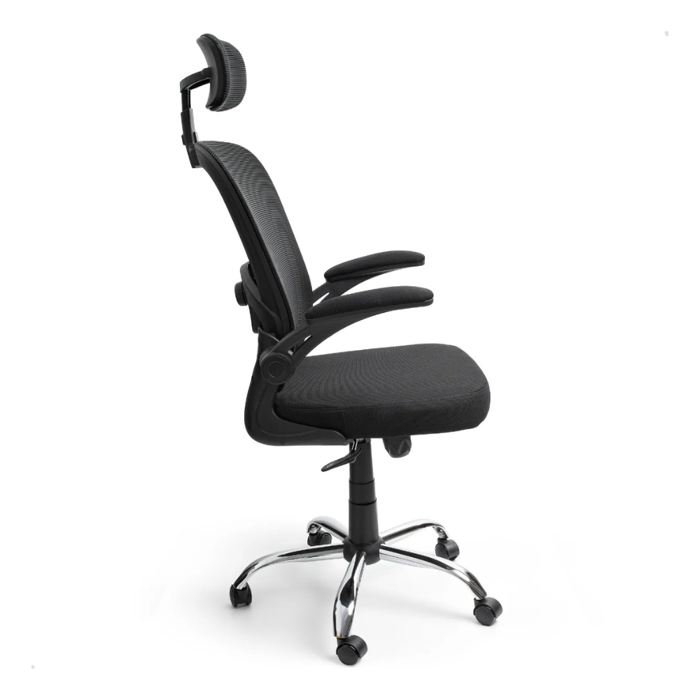 Cadeira de Escritório Ergonômica Giratória SyberFlex com Malha Mesh Respirável
