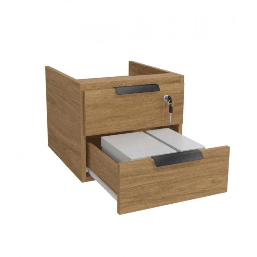 Gaveteiro Office Versatil com Corrediças de Metal 2 Gavetas Kappesberg