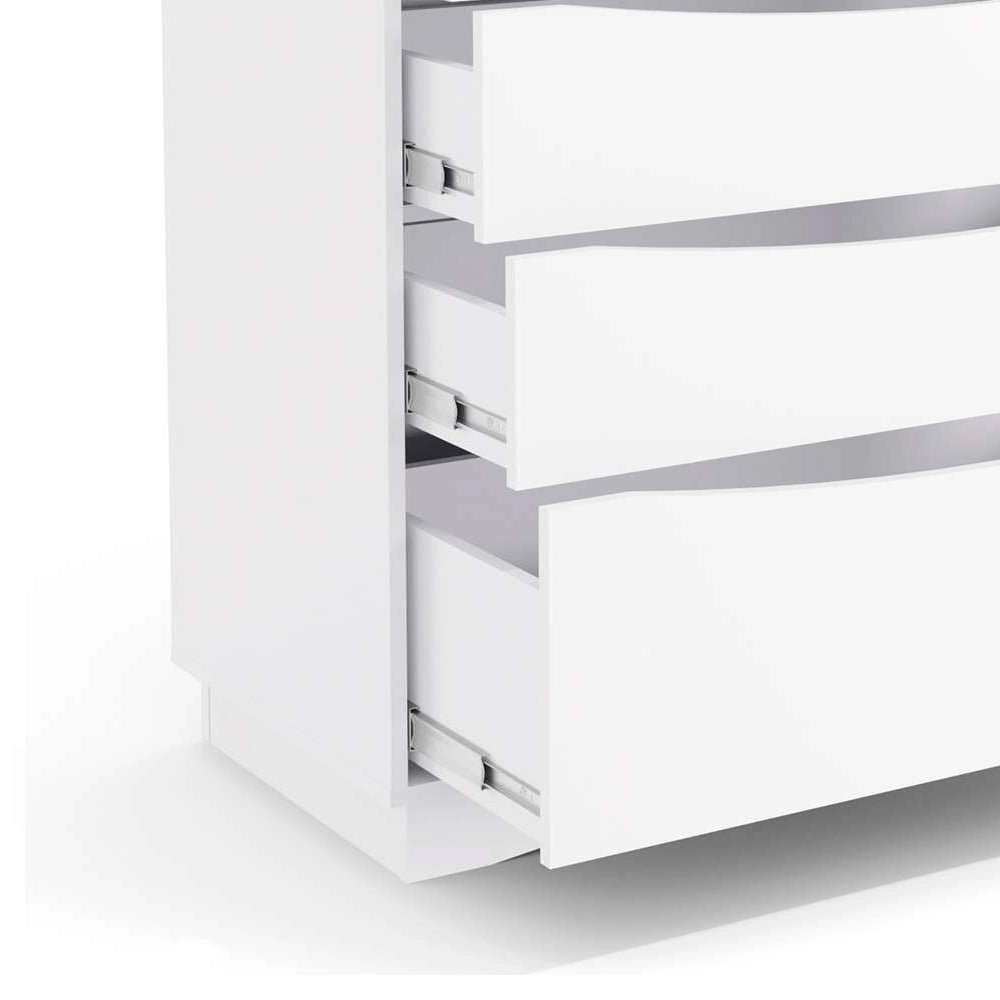 Comoda para Quarto 3 Gavetas e 1 Gavetão Branco Kappesberg