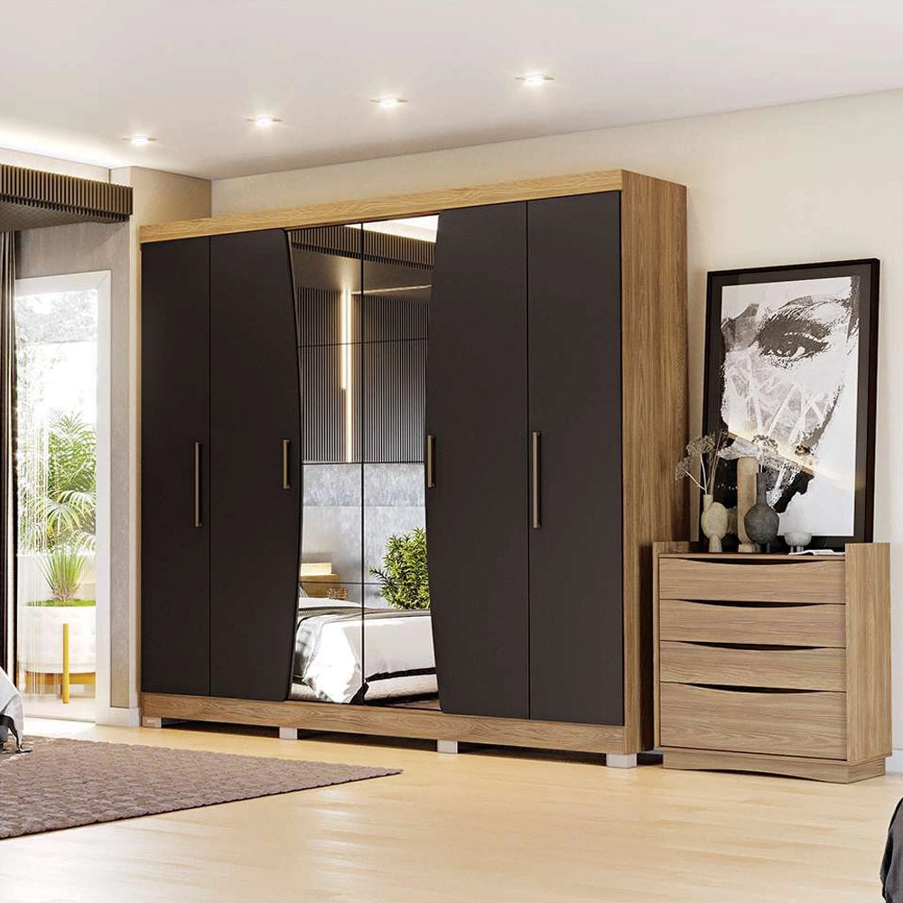 Comoda para Quarto 3 Gavetas e 1 Gavetão Nogueira Kappesberg
