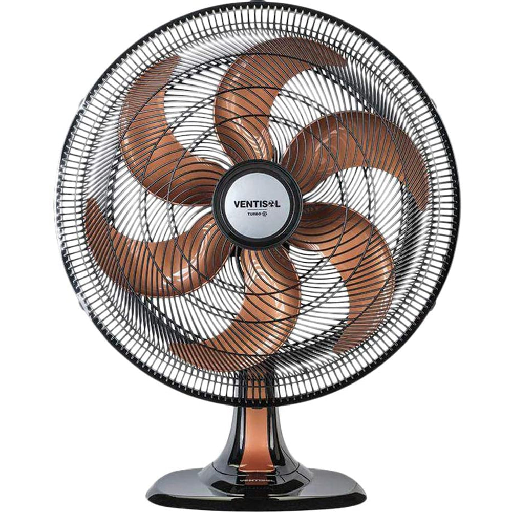Ventilador Turbo de Mesa 6 Pás 50cm 135w Bronze Ventisol