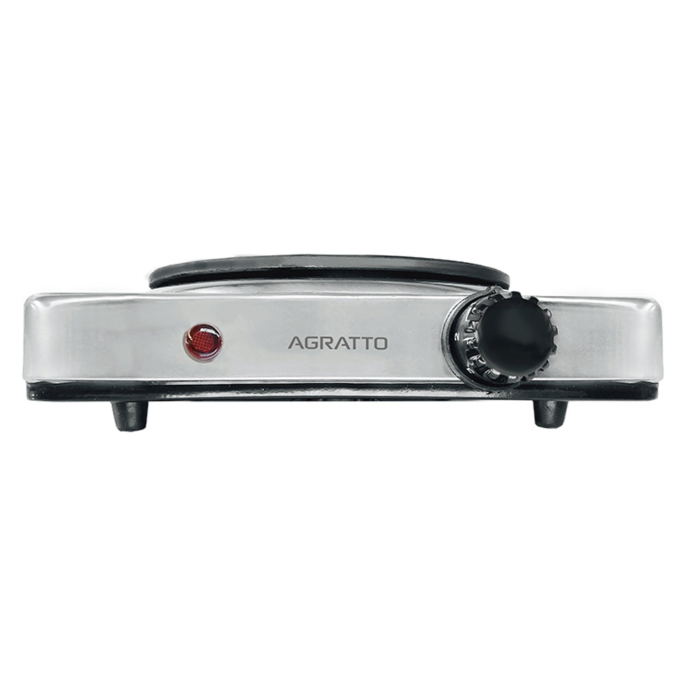 Fogão Elétrico de Mesa 1 Boca Portátil 1500w Inox 220v Agratto