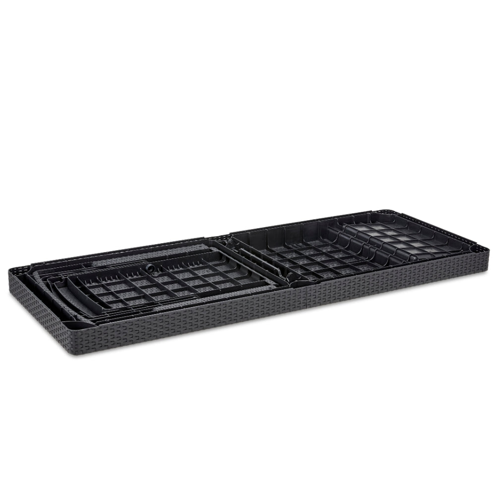 Kit 02 Espreguiçadeira Piscina Keter Jaipur Dobrável com 4 Ajustes de Encosto