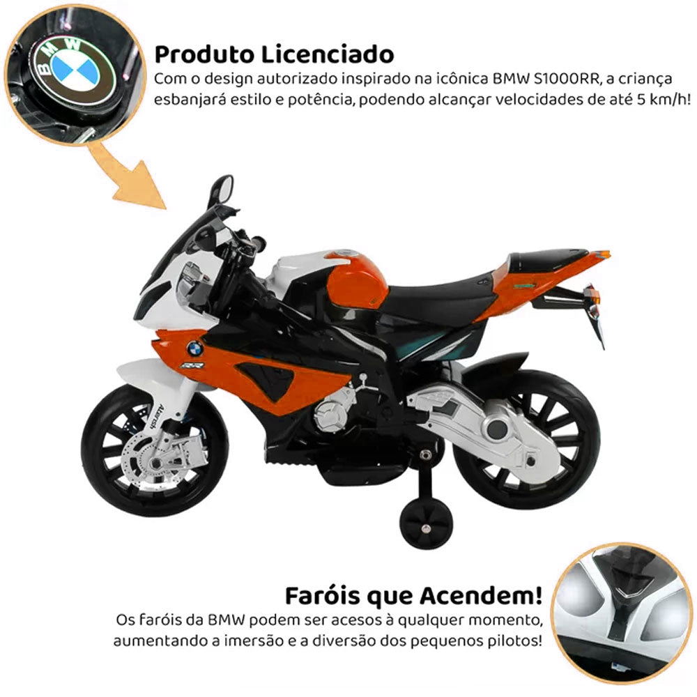 Moto Elétrica Infantil Bmw S1000rr Vermelho 12v Zippy Toys