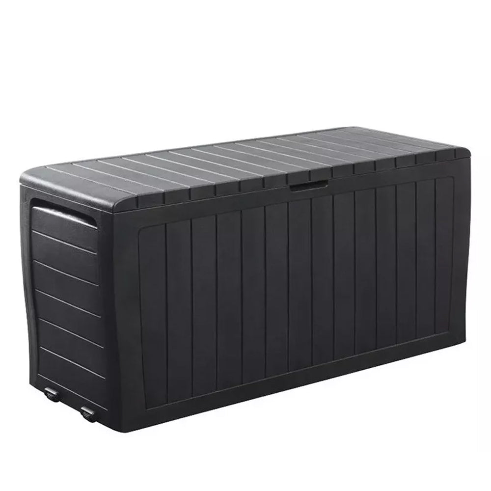 CAIXA GRANDE ORGANIZADORA 270 LITROS BAÚ COM TAMPA ARMAZENAMENTO MULTIUSO MARVEL KETER