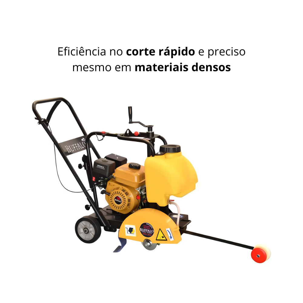 Cortador de Piso a Gasolina Buffalo BFG 350 Rental Motor 7.5CV Partida Manual