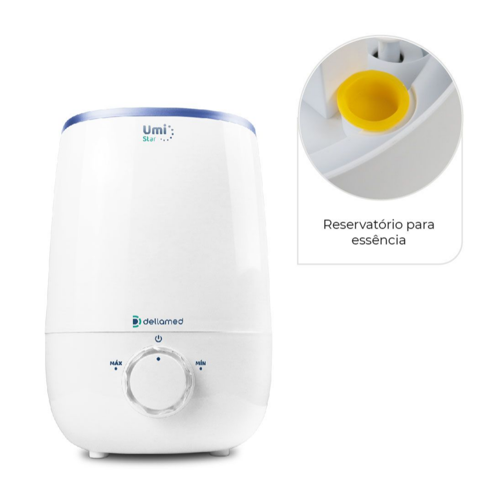 Umidificador de Ar Ultrassônico 3,4 Litros Umi Star Dellamed Bivolt
