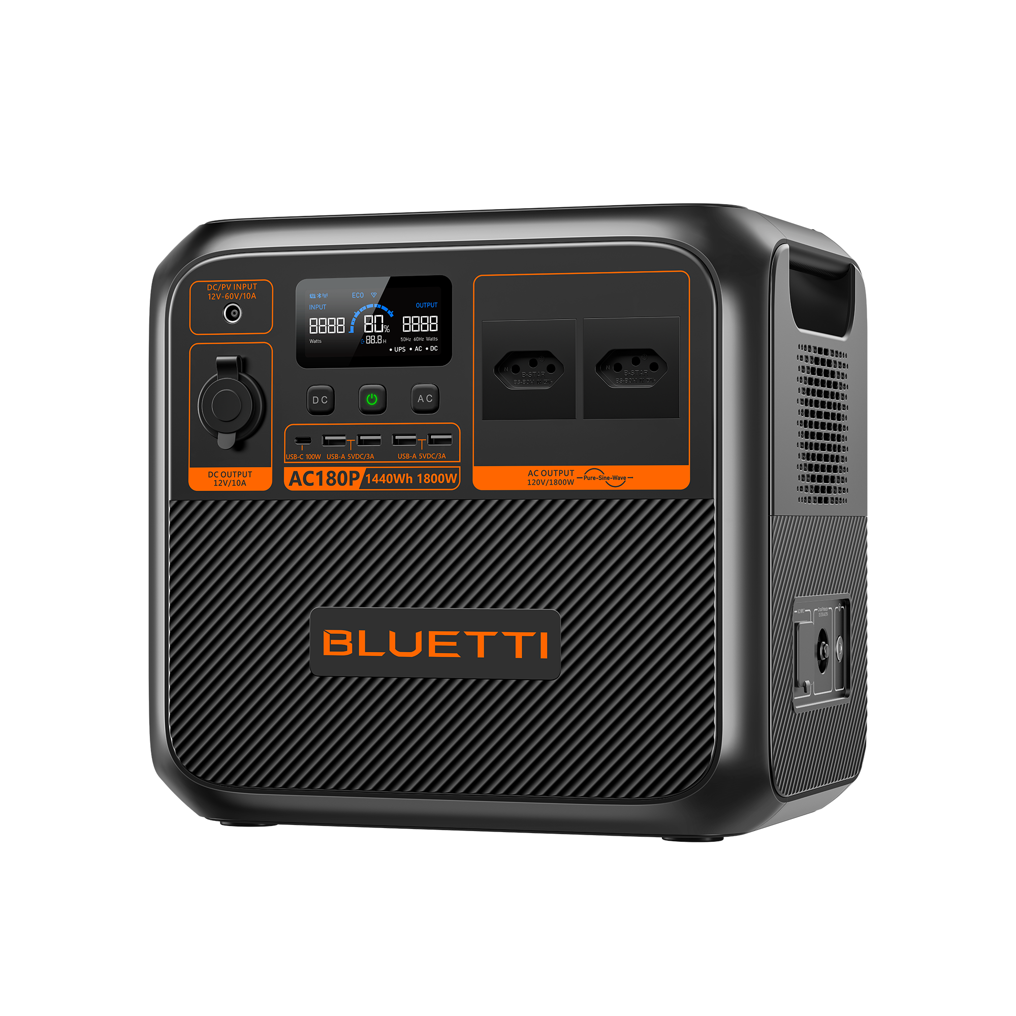 Estação de Energia Portátil Bluetti AC180P 1800W 1440Wh