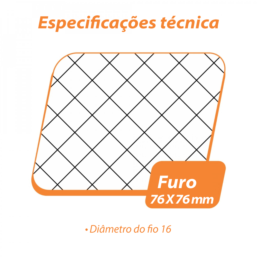 Tela Hexagonal Mangueirão Galv. 3" Fio 16 1,00x50m Rino Agro