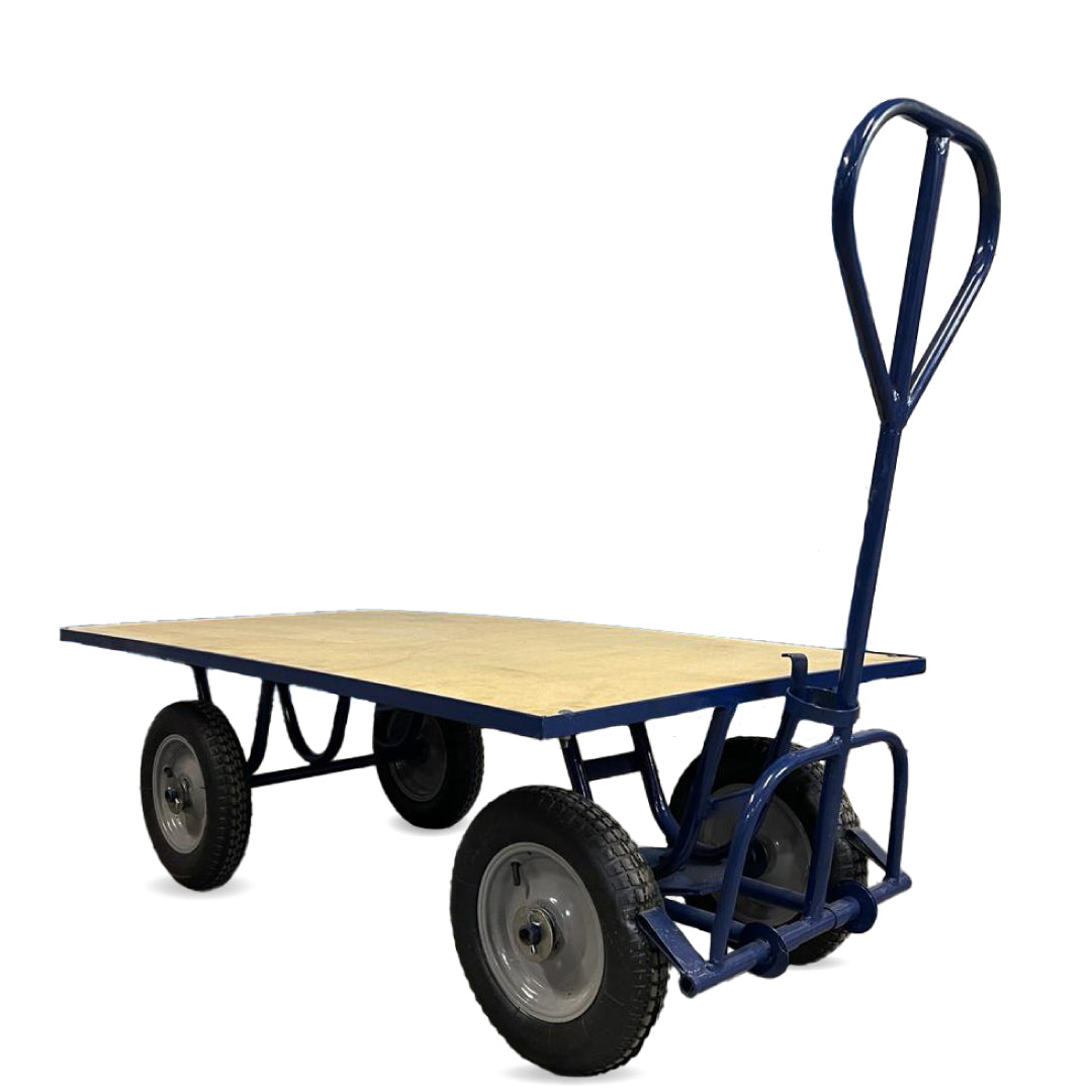 Carro Plataforma com Tampo em Madeira 450kg C-128-m