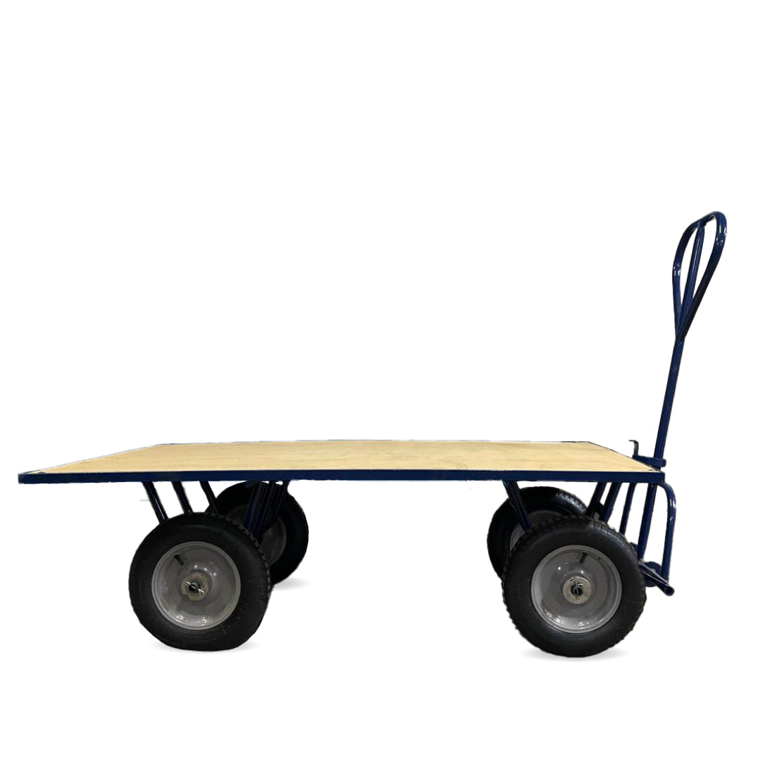 Carro Plataforma com Tampo em Madeira 450kg C-128-m