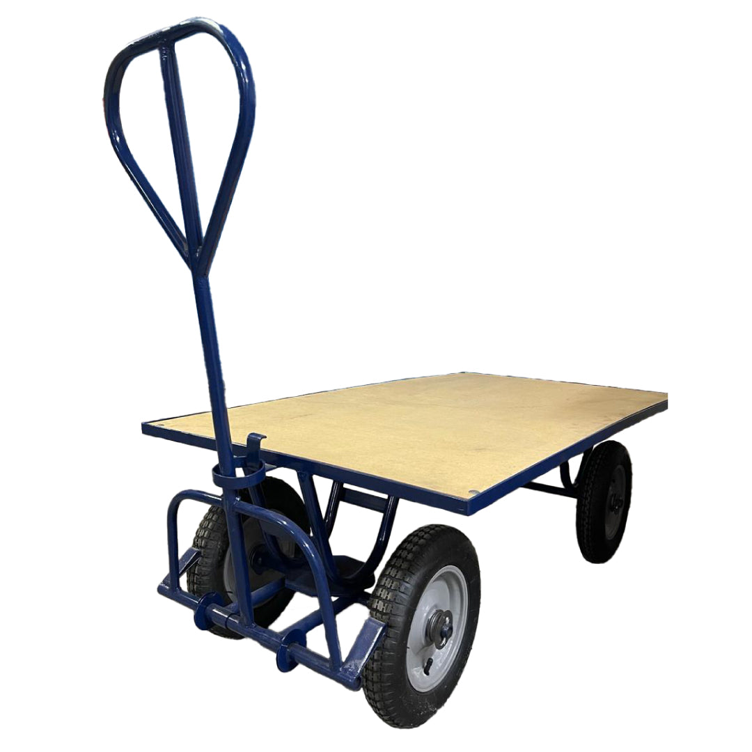 Carro Plataforma com Tampo em Madeira 450kg C-128-m