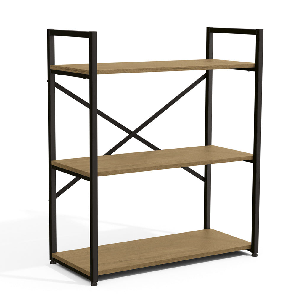 Estante Baixa Estilo Industrial com 03 Prateleiras Freijo Kapesberg